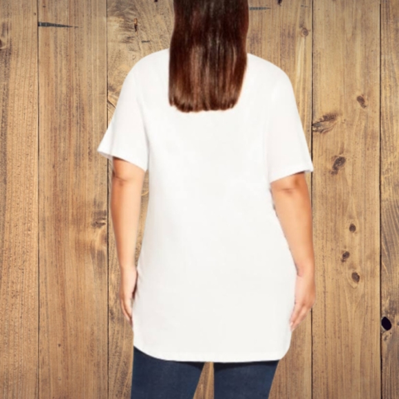 AVENUE ☆ JOIE DE VIVRE ☆ EIFFLE TOWER ☆ GRAPHIC PRINT TEE ☆ NWT - Picture 7 of 9